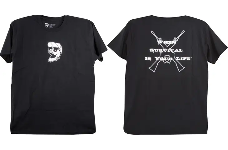 DPx Gear HEST Grey Guns T-Shirt - When Survival Is Your Life